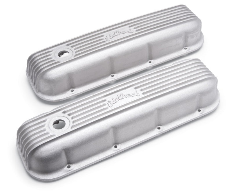 Edelbrock Valve Cover Classic Series Chevrolet 1965 and Later 396-502 V8 Satin - Burkken Auto Parts