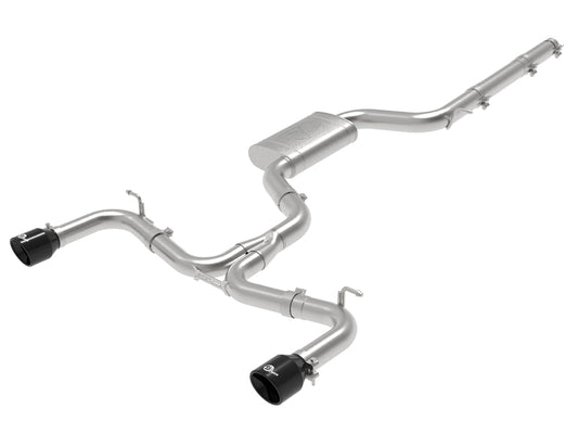 aFe MACHForce XP 3in-2.5in SS Exhaust Cat-Back 15-17 Volkswagen GTI (MKVII) L4-2.0L (t) - Black - Burkken Auto Parts