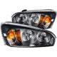 ANZO 2004-2007 Chevrolet Malibu Crystal Headlights Black - Burkken Auto Parts