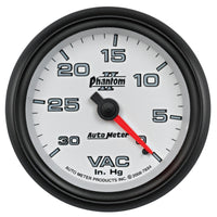AutoMeter Gauge Vacuum 2-5/8in. 30Inhg Mechanical Phantom II - Burkken Auto Parts