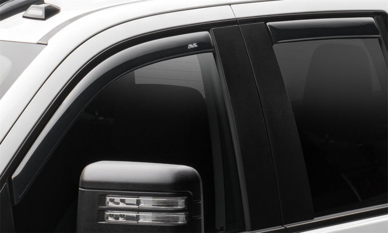 AVS 2019 Chevrolet Silverado 1500 Crew Cab Pickup Ventvisor In-Channel 4pc - Smoke - Burkken Auto Parts