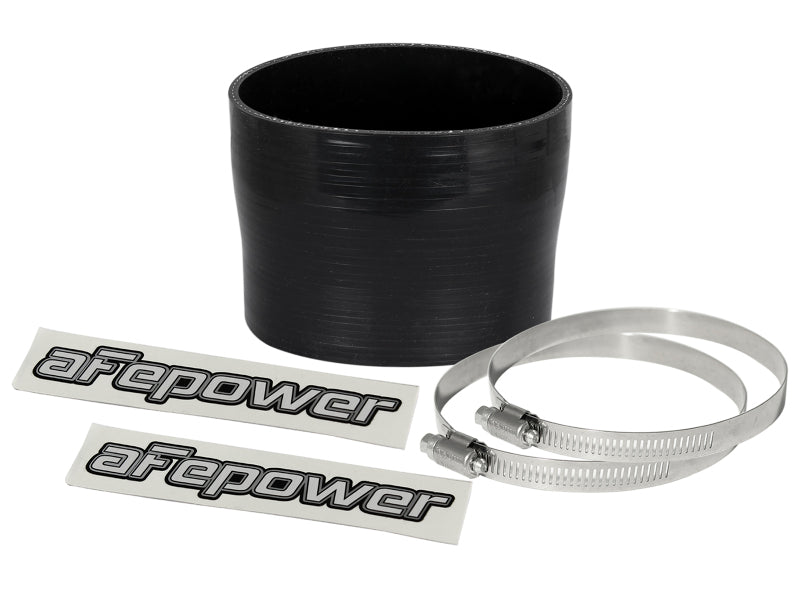 aFe Magnum FORCE (3-3/4in ID to 3-1/2in ID x 3in L) Straight Reducing Coupler - Black - Burkken Auto Parts
