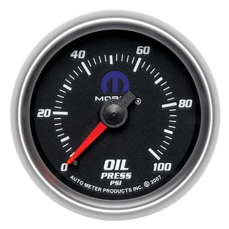 Autometer Mopar 2-1/16in Mechanical 100PSI Oil Pressure Gauge - Burkken Auto Parts