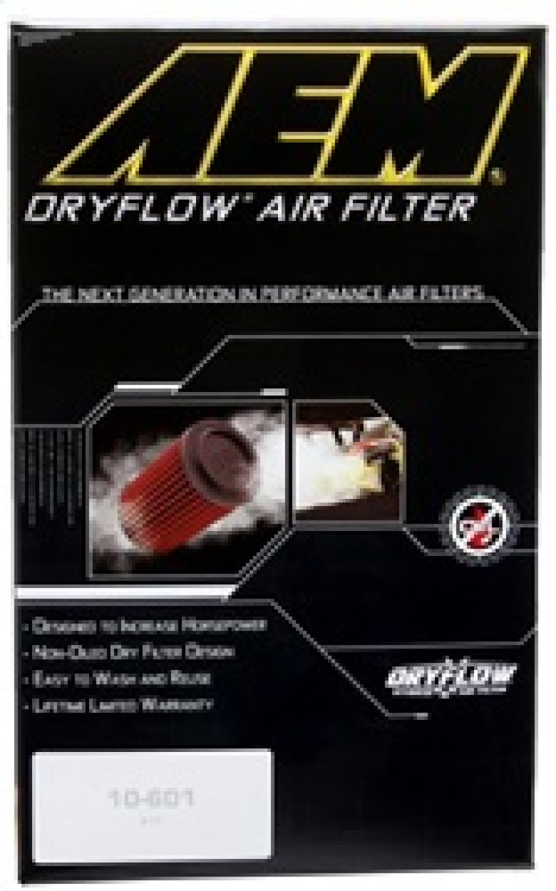 AEM DryFlow Air Filter - Round 2.75in ID x 6.25in OD x 8.25in H fits 2007-2014 Ford/Volvo - Burkken Auto Parts