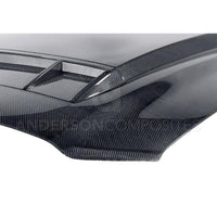 Anderson Composites 10-14 Ford Mustang/Shelby GT500 and 2013-2014 GT/V6 Ram Air Type-CR Hood - Burkken Auto Parts