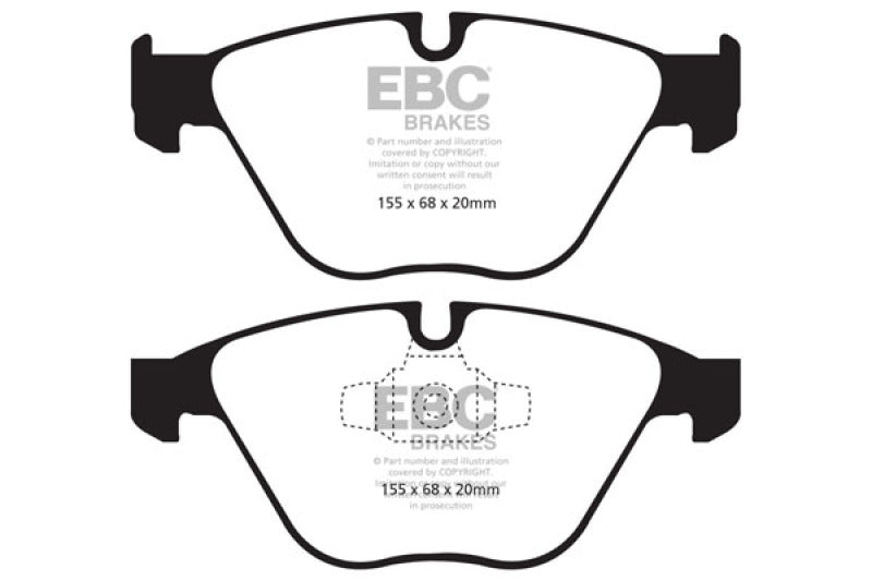 EBC 13+ BMW X1 2.0 Turbo (28i) Greenstuff Front Brake Pads - Burkken Auto Parts