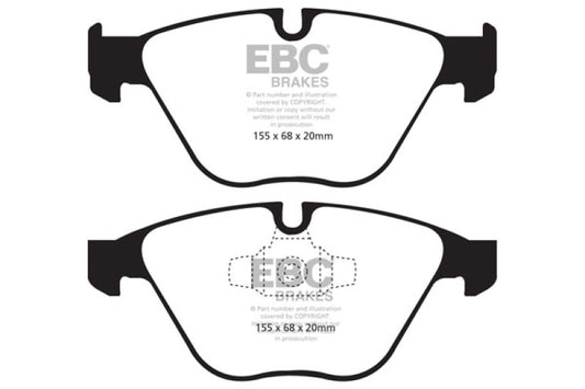 EBC 13+ BMW X1 2.0 Turbo (28i) Greenstuff Front Brake Pads - Burkken Auto Parts