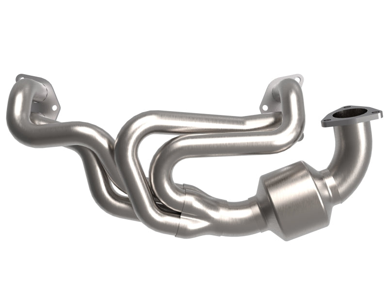 aFe Twisted Steel 304 Stainless Steel Header w/ Cat 13-19 Subaru Outback H4-2.4L - Burkken Auto Parts