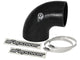 aFe Magnum FORCE CAI Univ. Silicone Reducing Coupler (4in. to 3.5in. ID) 90Deg. Elbow - Black - Burkken Auto Parts