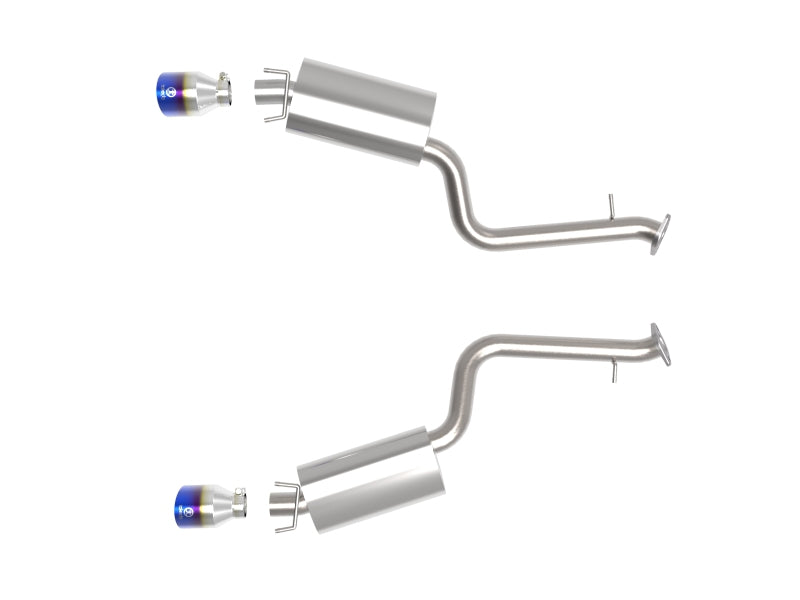 aFe Lexus IS350 14-22 V6-3.5L Takeda Axle-Back Exhaust System- Blue Tip - Burkken Auto Parts