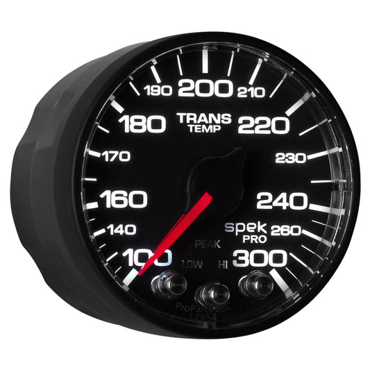 Autometer Spek-Pro 52.4mm 100-300 Deg F Digital Stepper Motor Trans Temp Gauge - Burkken Auto Parts