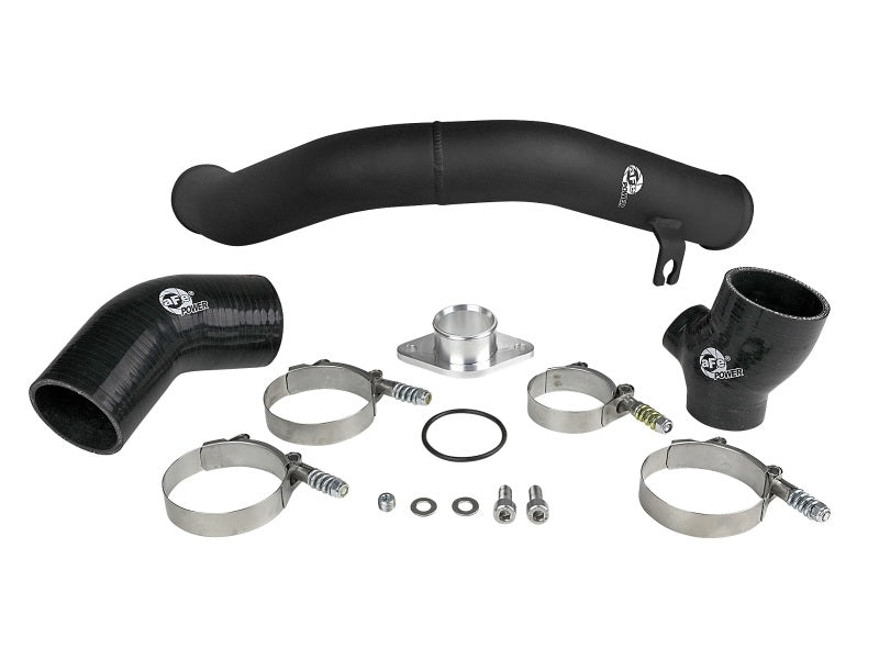 aFe BladeRunner 2.5in Aluminium Hot Side Charge Pipe 15-20 Subaru WRX 2.0T - Black - Burkken Auto Parts