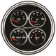 AutoMeter Gauge Quad 5in. 240 Ohm(e) to 33 Ohm(f) Elec Designer Black II - Burkken Auto Parts