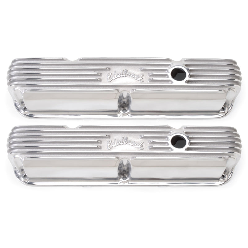 Edelbrock Valve Cover Classic Series Chrysler La 318-340-360 CI V8 Polshed - Burkken Auto Parts