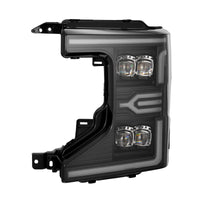 AlphaRex 20-22 Ford F-250/350/450 SD NOVA-Series LED Proj Headlights Bk w/Actv Light SeqSig & SBDRL - Burkken Auto Parts