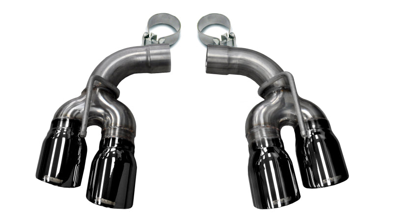 Corsa 2017-24 Chevy Camaro ZL1 2.75in Inlet / 4.0in Outlet Black PVD Tip Kit (For Corsa ExhaustOnly) - Burkken Auto Parts