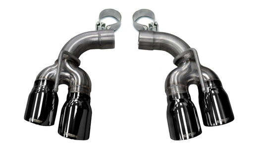 Corsa 2017-24 Chevy Camaro ZL1 2.75in Inlet / 4.0in Outlet Black PVD Tip Kit (For Corsa ExhaustOnly) - Burkken Auto Parts