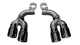 Corsa 2017-24 Chevy Camaro ZL1 2.75in Inlet / 4.0in Outlet Black PVD Tip Kit (For Corsa ExhaustOnly) - Burkken Auto Parts