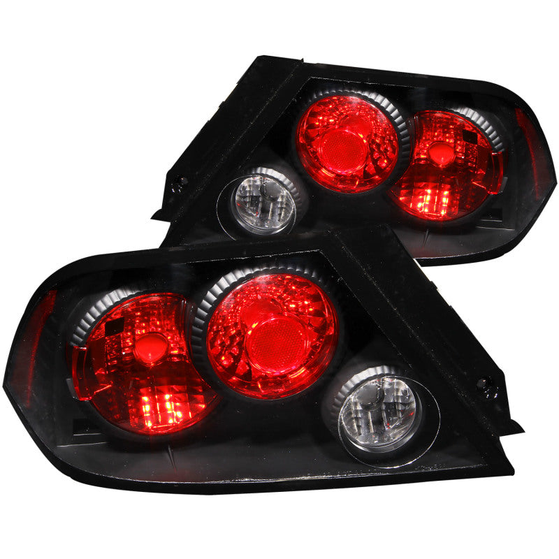 ANZO 2002-2003 Mitsubishi Lancer Taillights Black - Burkken Auto Parts