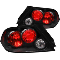 ANZO 2002-2003 Mitsubishi Lancer Taillights Black - Burkken Auto Parts