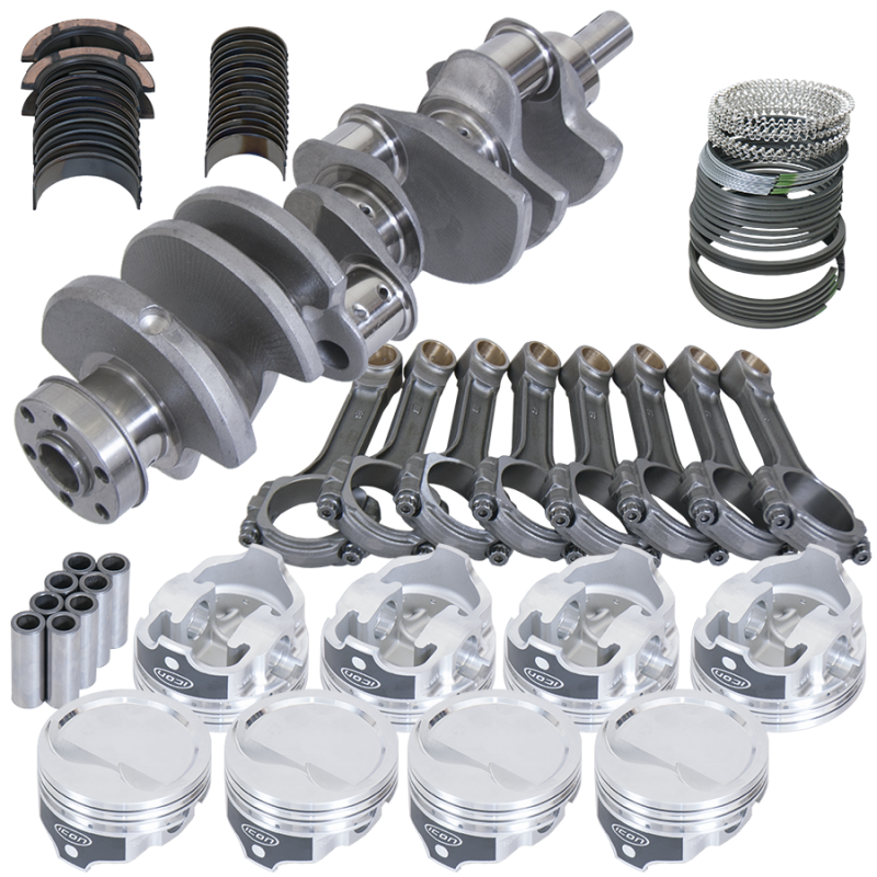 Eagle Ford 351W 4.000in Crank 2.750in Mains 6.200in I-Beam Rods 4.060in Pistons Rotating Assembly - Burkken Auto Parts