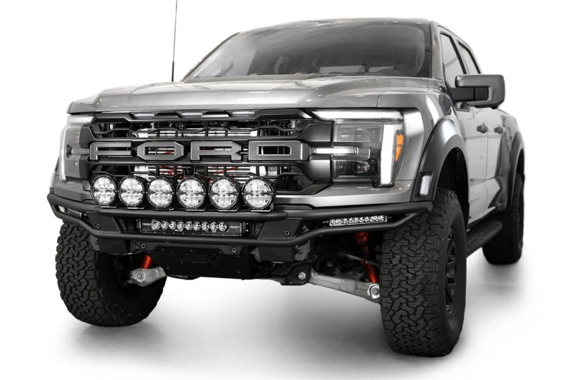 Addictive Desert Designs 2021-2024 Ford F-150 Raptor Race Series Front Bumper Light Hoop - Burkken Auto Parts