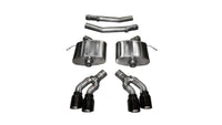 Corsa 2016-2019 Cadillac CTS V 6.2L V8 2.75in Black Sport Axle-Back Exhaust - Burkken Auto Parts