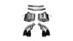 Corsa 2016-2019 Cadillac CTS V 6.2L V8 2.75in Black Sport Axle-Back Exhaust - Burkken Auto Parts
