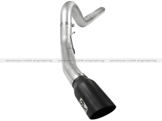 aFe Atlas 5in DPF-Back Aluminized Steel Exh Sys, Ford Diesel Trucks 08-10 V8-6.4L (td) Black tip - Burkken Auto Parts