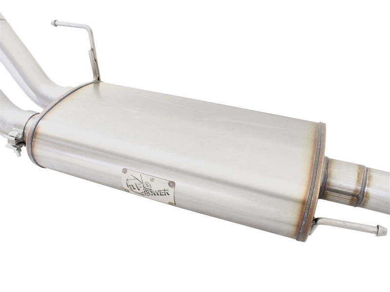 aFe MACHForce XP Exhaust 3in SS Dual Side Exit CB w/ Black Tips 15 Ford F150 Ecoboost V6-2.7L/3.5L - Burkken Auto Parts
