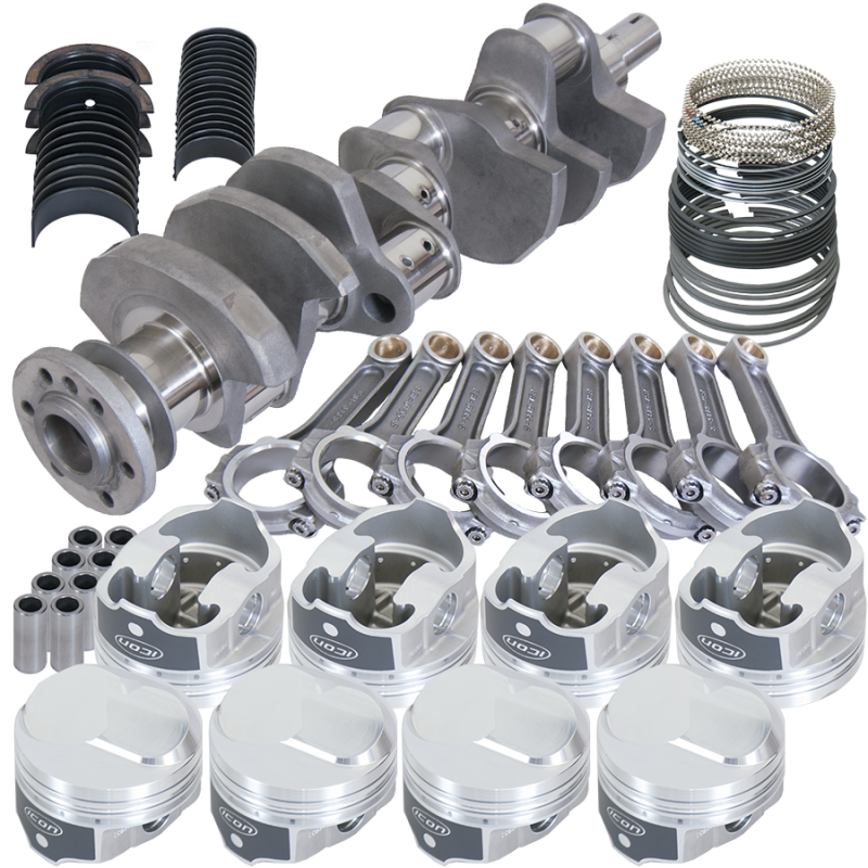 Eagle Chevy 454 4.000in Crank 6.135in I-Beam Rods 43cc Dome 4.320in Pistons Rotating Assembly - Burkken Auto Parts