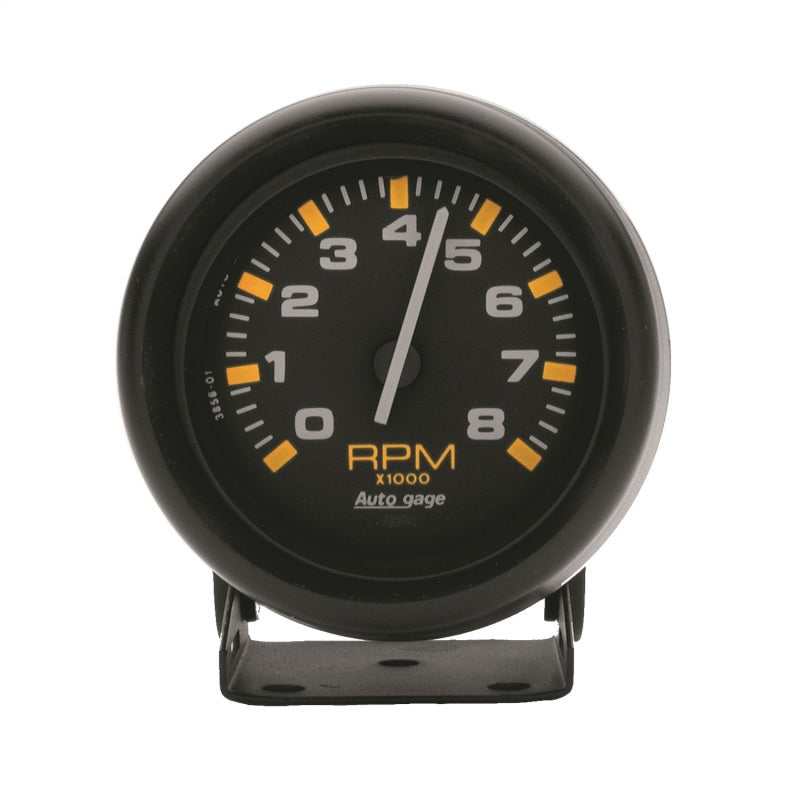 Autometer Autogage 3-3/4in. 0-8K RPM Black Dial/Black Case Pedestal Tachometer - Burkken Auto Parts