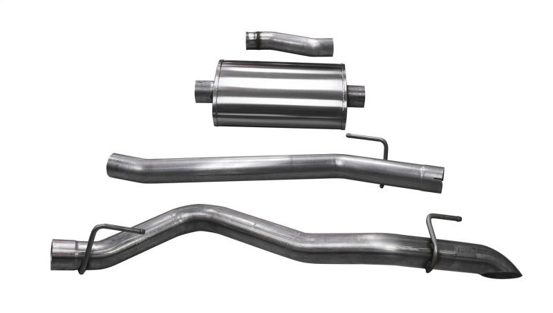 Corsa 2020-2025 Jeep Gladiator JT 3.0in Cat-Back Single Side Exit w/ Turn Down Tip - Burkken Auto Parts