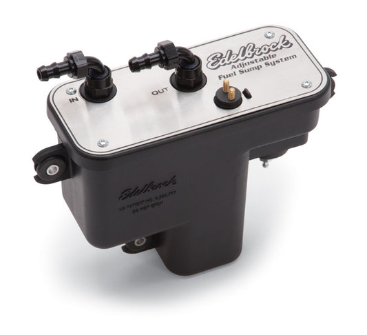 Edelbrock Fuel System Universal Fuel Sump Module Adjustable Fuel Sump Tank Only 255 LPH - Burkken Auto Parts