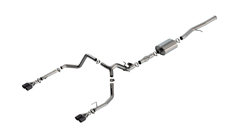 Borla 2024 Chevy Silverado 1500 6.2L V8 ATAK Catback Exhaust w/ Simulator - CF Black Anodized - Burkken Auto Parts
