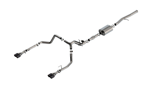 Borla 2024 Chevy Silverado 1500 6.2L V8 ATAK Catback Exhaust w/ Simulator - CF Black Anodized - Burkken Auto Parts