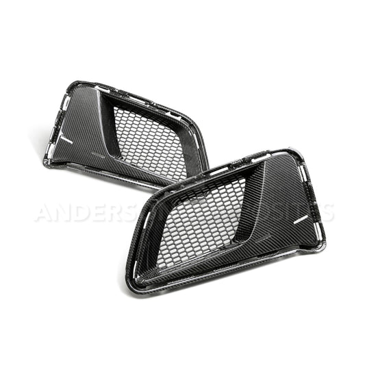 Anderson Composites 17-18 Chevrolet Camaro 1LE Carbon Fiber Type LE Air Duct Bezels - Burkken Auto Parts