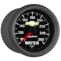 AutoMeter Gauge Water Temp 2-1/16in. 100-260 Deg. F Digital Stepper Motor Chevy Gold Bowtie - Burkken Auto Parts