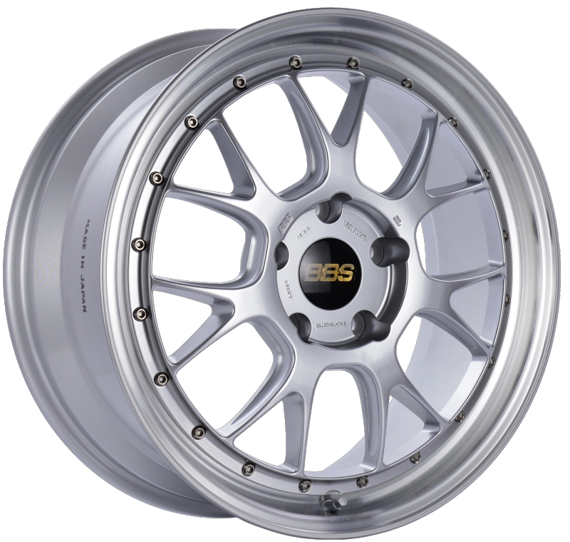 BBS LM-R 19x8.5 5x130 ET55 CB71.6 Diamond Silver Center Diamond Cut Lip Wheel - Burkken Auto Parts