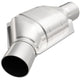 MagnaFlow Conv Univ 2.25in Inlet/Outlet Angled Offset/Center Calif OBDII - Burkken Auto Parts