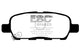 EBC 08-13 Infiniti EX35 3.5 Greenstuff Rear Brake Pads - Burkken Auto Parts