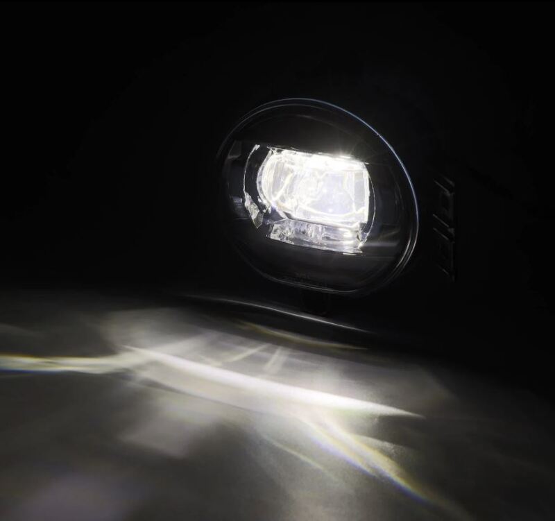 AlphaRex 02-08 Dodge Ram 1500/03-09 Ram 2500/3500 DoubleTap Dual Color LED Proj Fog Lights - Wt/Ambr - Burkken Auto Parts