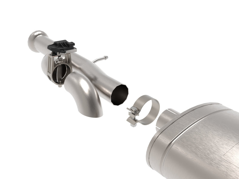 aFe Gemini XV 3in 304 SS Cat-Back Exhaust w/ Cutout 09-18 GM Trucks 4.3L/4.8L/5.3L w/ Black Tips - Burkken Auto Parts