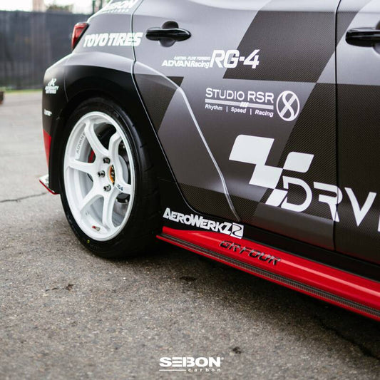 Seibon 2023+ Toyota GR Corolla MB-Style Carbon Fiber Side Skirts - Burkken Auto Parts