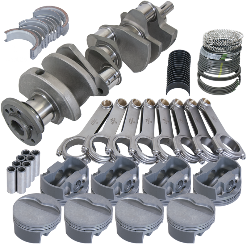 Eagle Pontiac 400 4.250in Crank 6.800in H-Beam -6cc Flat Top 4.155in Pistons Rotating Assembly - Burkken Auto Parts