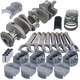 Eagle Pontiac 400 4.250in Crank 6.800in H-Beam -6cc Flat Top 4.185in Pistons Rotating Assembly - Burkken Auto Parts