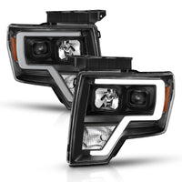 ANZO 2009-2014 Ford F-150 Projector Light Bar H.L Black Amber - Burkken Auto Parts