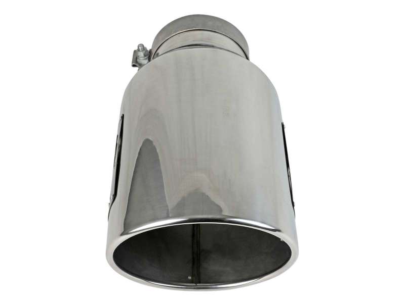 aFe Power Universal 5in Inlet 8in Outet MACH Force-XP Clamp-On Exhaust Tip - Polished - Burkken Auto Parts