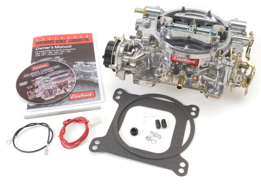 Edelbrock Carburetor Performer Series 4-Barrel 600 CFM Electric Choke Satin Finish - Burkken Auto Parts
