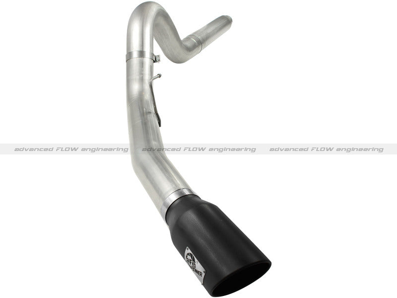 aFe MACHForce XP 5in DPF-Back Stainless Steel Exh Sys, Black tip,Ford Diesel Trucks 08-10 V8-6.4L - Burkken Auto Parts